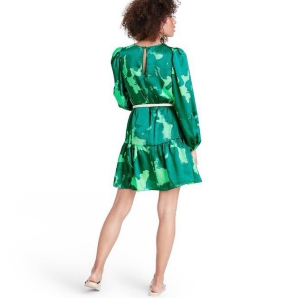 Alexis tie die green dress - Picture 5 of 7